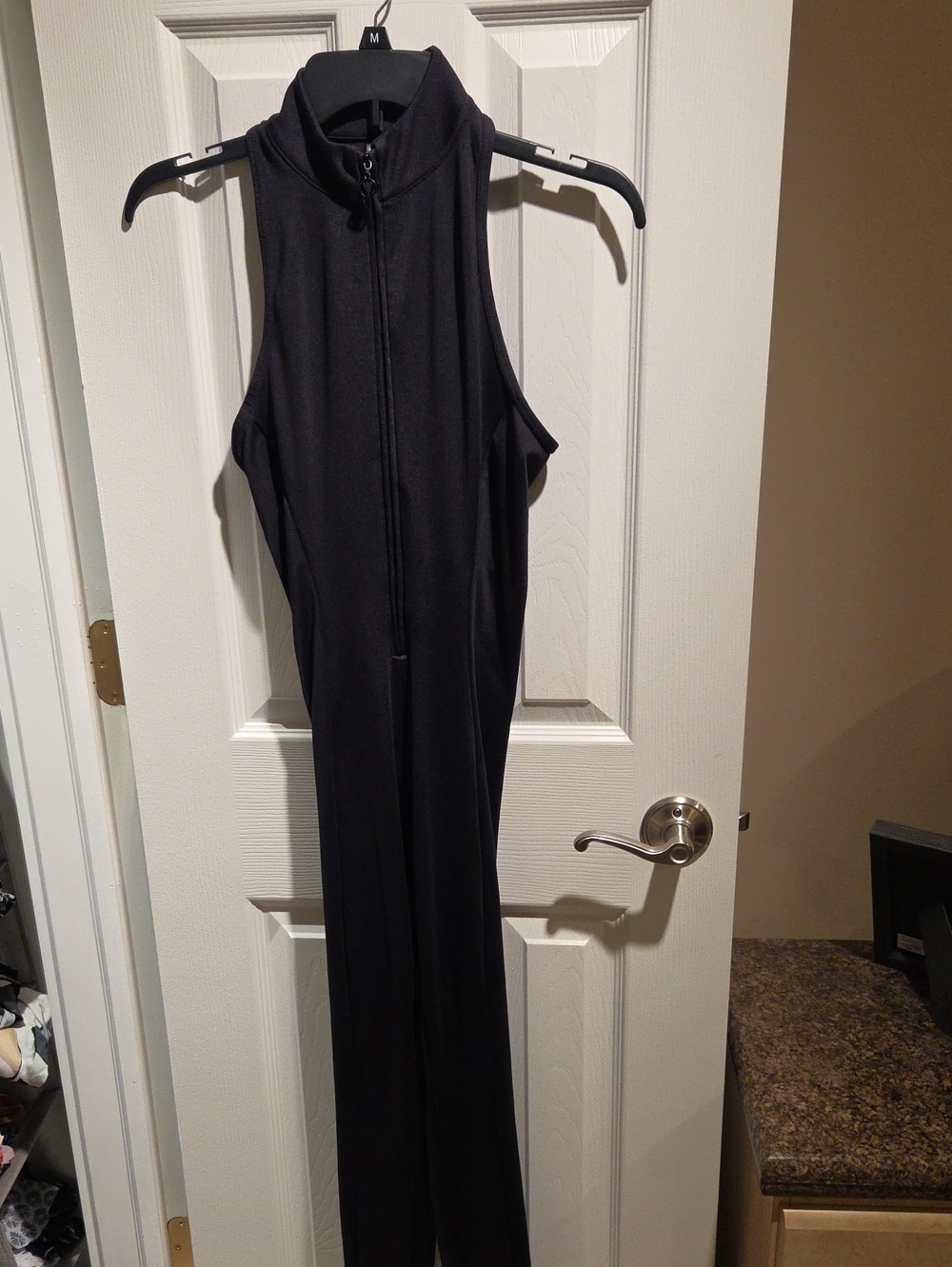 Victoria's Secret Black Sleeveless Zip Jumpsuit